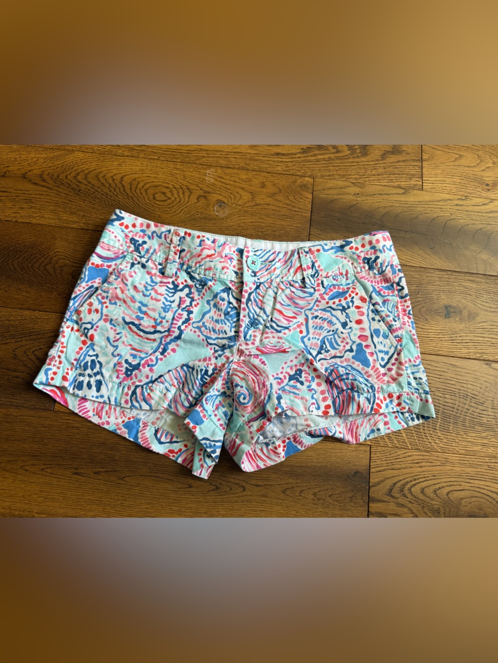 Women's Lilly Pulitzer The Walsh Shorts - Pink & Blue Pattern